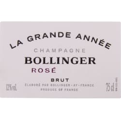 Champagne La Grande Année Rosé 2004