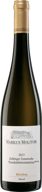 Markus Molitor: Riesling Zeltinger Sonnenuhr Trockenbeerenauslese *** Goldene Kapsel 2013