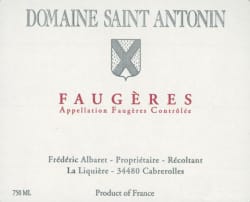 Domaine Saint Antonin: Faugeres 1999