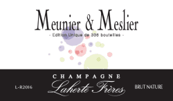 Laherte Freres: Champagne Rose Meunier & Meslier Brut Nature 2016