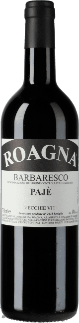 Roagna: Barbaresco Paje Vecchie Viti 2015