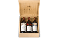 Sammlerbox: Chateau Mouton-Rothschild Magnum Jahrgangs-Trio aus 2020er Chateau-Reserve:  (2005 - 2009 - 2010)