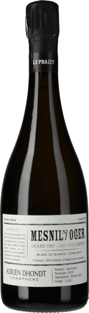 Adrien Dhondt Champagne Grand Cru Blanc de Blancs Le Mesnil sur Oger Les Coullemets Extra Brut 2018