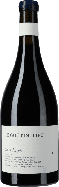 Michel Tardieu - Nordrhone: Le Goût du Lieu - Saint Joseph lieu dit Chanson sur Chavannay 2018