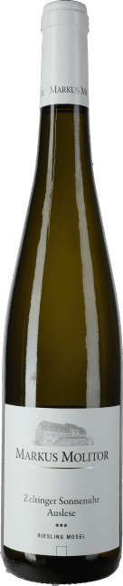 Markus Molitor: Riesling Zeltinger Sonnenuhr Auslese *** Weiße Kapsel Barrique, Late Release 2015