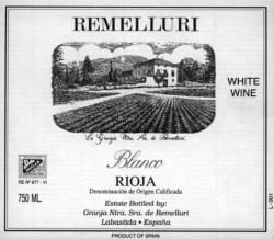 Remelluri Blanco 2012