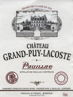 Grand Puy Lacoste: Chateau Grand Puy Lacoste 5eme Cru 2012