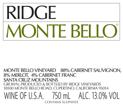 Ridge: Monte Bello 2013