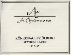 Christmann: Spätburgunder trocken Königsbacher Ölberg 2010