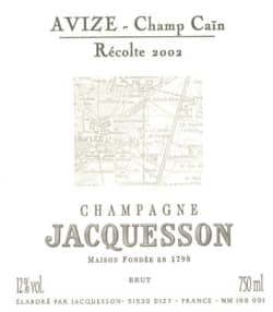 Jacquesson: Champagne Brut Avize Champ Cain Millesime Grand Cru 2004