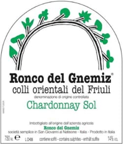 Ronco del Gnemiz: Chardonnay Sol 2010