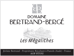Domaine Bertrand Berge: Fitou Cuvée Les Mégalithes 2011