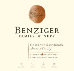 Benziger Winery: Cabernet Sauvignon Sonoma County 2012