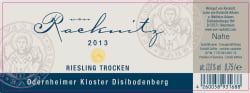 von Racknitz: Riesling Odernheimer Kloster Disibodenberg trocken 2013