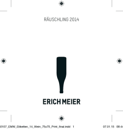 Erich Meier: Räuschling 2017