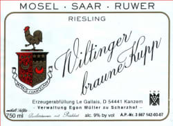Egon Müller: Le Gallais Wiltinger Braune Kupp Auslese 2017