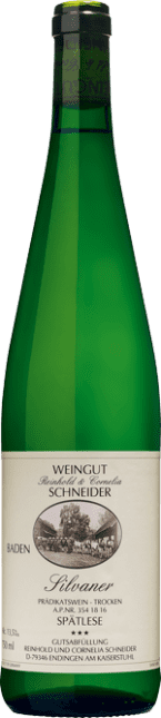 Reinhold und Cornelia Schneider: Silvaner *** Spätlese trocken 2017