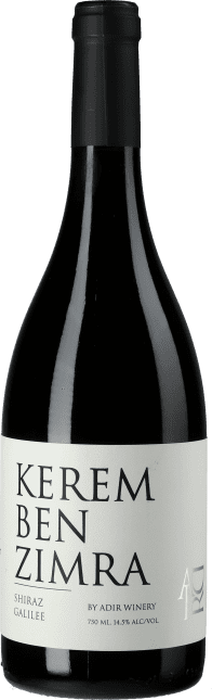 ADIR Winery: Shiraz Kerem Ben Zimra (koscher) 2015