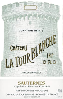 La Tour Blanche: Chateau La Tour Blanche 1er Cru Classe 2014