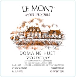Huet: Vouvray Le Mont Moelleux 2015