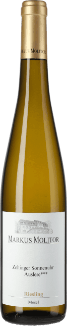 Markus Molitor: Riesling Zeltinger Sonnenuhr Auslese *** Goldene Kapsel 2024