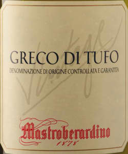 Mastroberardino: Greco di Tufo 2008