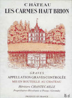 Carmes Haut Brion: Chateau Les Carmes Haut Brion 2014