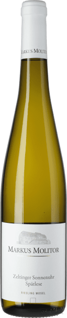 Markus Molitor: Riesling Zeltinger Sonnenuhr Spätlese Weiße Kapsel 2019