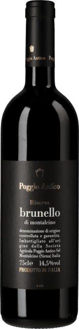 Poggio Antico: Brunello di Montalcino Riserva 2019