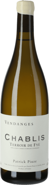 Patrick Piuze: Chablis Terroir de Fye 2019