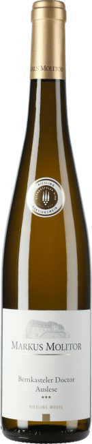 Markus Molitor: Riesling Bernkasteler Doctor Auslese *** Goldene Kapsel (Versteigerungswein) 2020