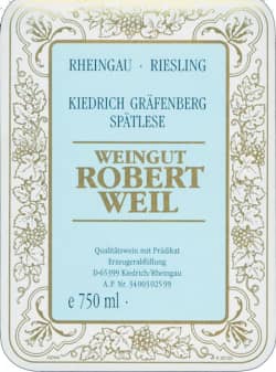 Robert Weil: Kiedrich Gräfenberg Riesling Spätlese 2019