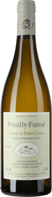 Guffens-Heynen: Pouilly Fuissé Croux et Petits Croux 2020