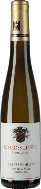 Thomas Haag / Schloss Lieser: Riesling Niederberg Helden Auslese Goldkapsel Große Lage 2020