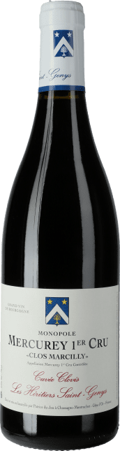 Les Héritiers Saint-Genys - Côte d'Or: Mercurey Premier Cru Clos Marcilly Cuvée Clovis 2020