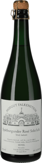 Hofgut Falkenstein: Falkensteiner Spätburgunder Rosé Sekt  Extra Brut 2023