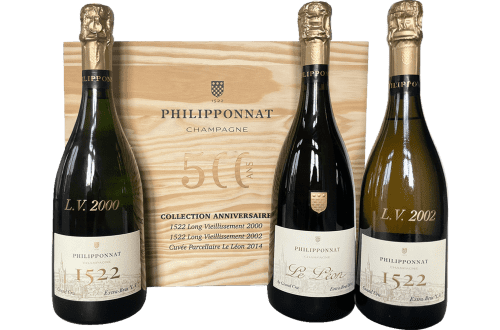 Philipponnat: Champagne Sammlerbox : Philipponnat 500 Years Anniversary Box (3 Flaschen & 1 Buch)