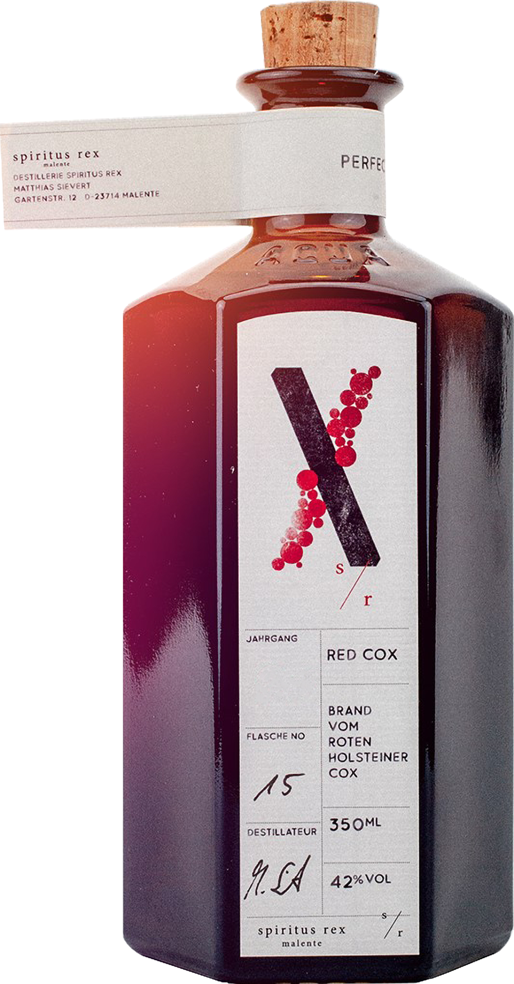Spiritus Rex: Red Cox No. 21, Brand vom roten Holsteiner Cox-Apfel ...