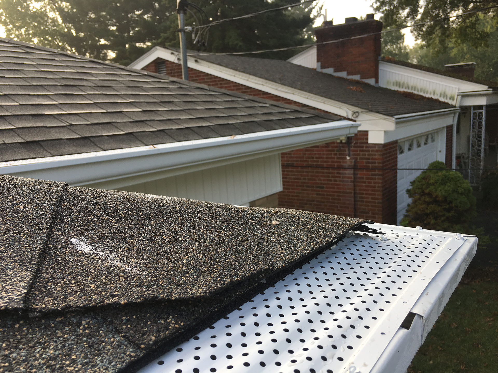 gutter rx guards install guard gutters installation inch metal rubber roof installed wood estimate clay