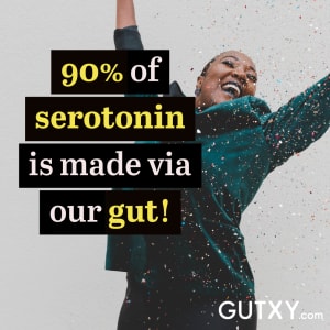 90% of serotonin is made in the gut