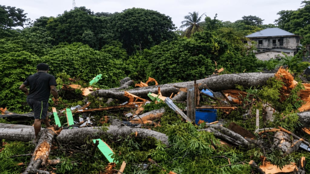 Una ceiba cae sobre una casa y mata a tres personas en Basupú