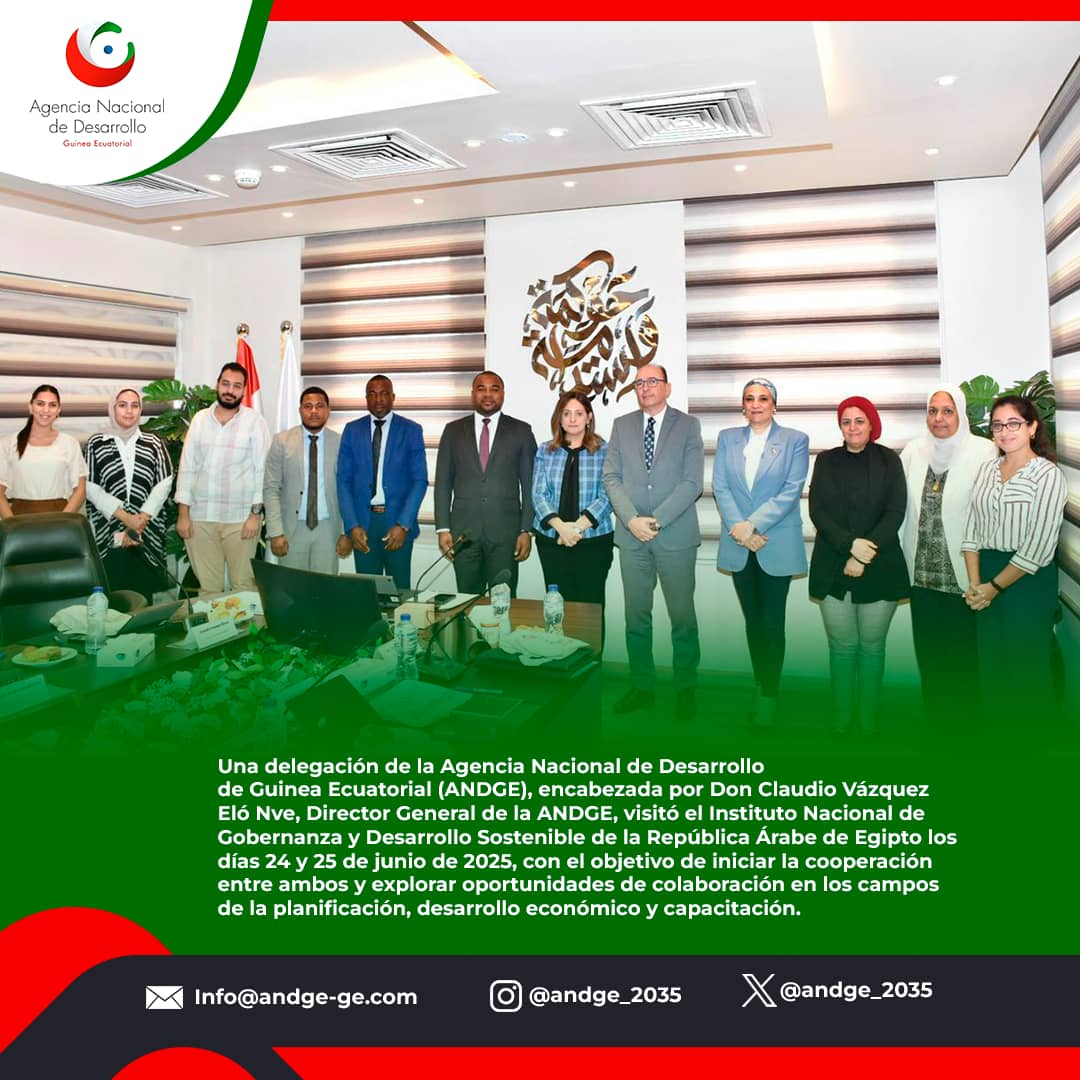 Una delegación de la Agencia Nacional de Desarrollo de Guinea Ecuatorial (ANDGE), encabezada por Don Claudio Vázquez Eló Nve, Director General de la ANDGE