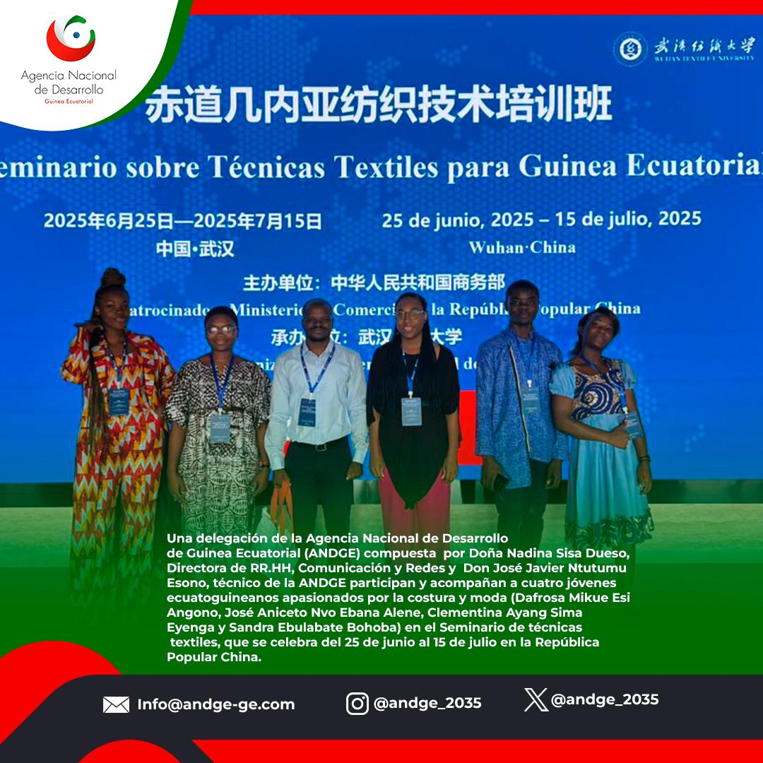 Una delegación de la Agencia Nacional de Desarrollo de Guinea Ecuatorial (ANDGE) compuesta  por Doña Nadina Sisa Dueso, Directora de RR.HH viaja a China