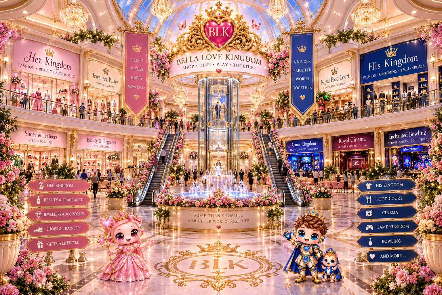 Bella Love Kingdom Grand Shopping Palace Atrium