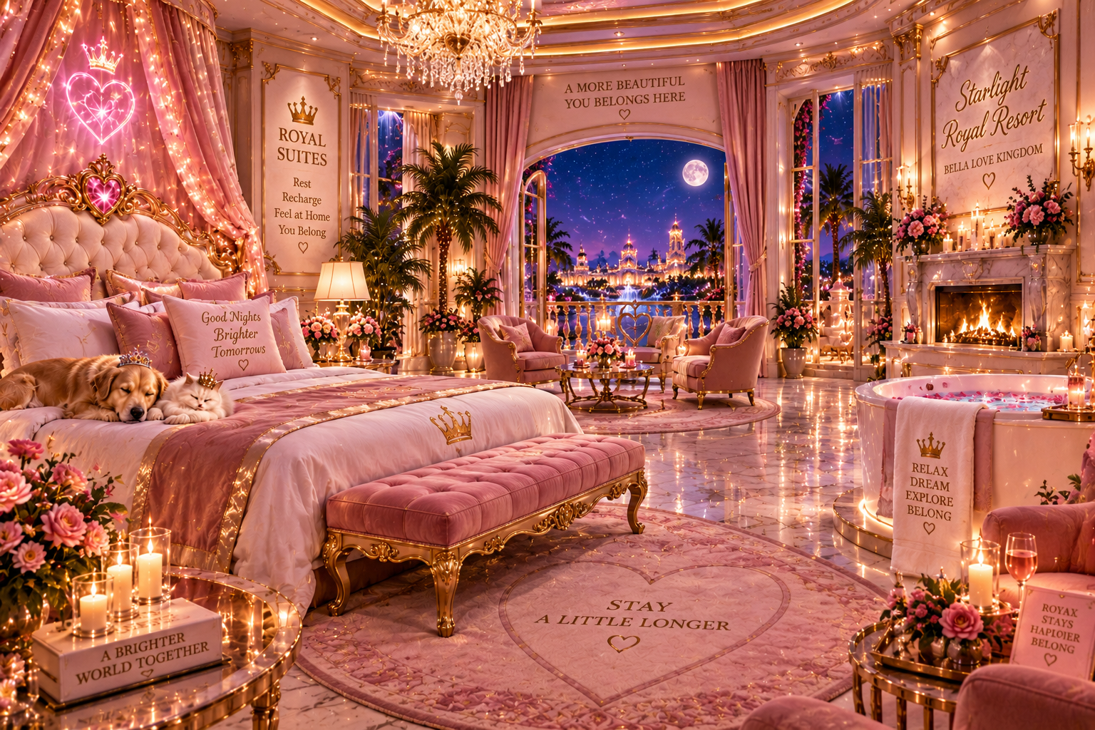 The luxurious Royal Suites at Starlight Royal Resort
