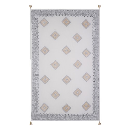 ΠΑΡΕΟ 28754 (5ΤΕΜ) ΛΕΥΚΟ ΡΟΜΒ 100x180cm 100%COTTON