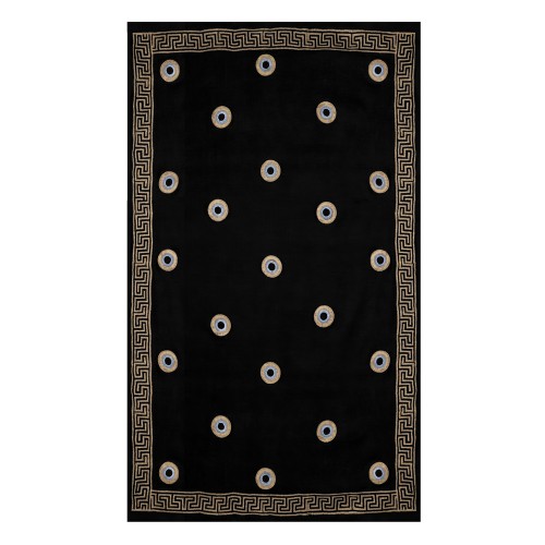 ΠΑΡΕΟ 28760 (5ΤΕΜ) ΜΑΥΡΟ ΜΑΤΙΑ 100x180cm 100%COTTON