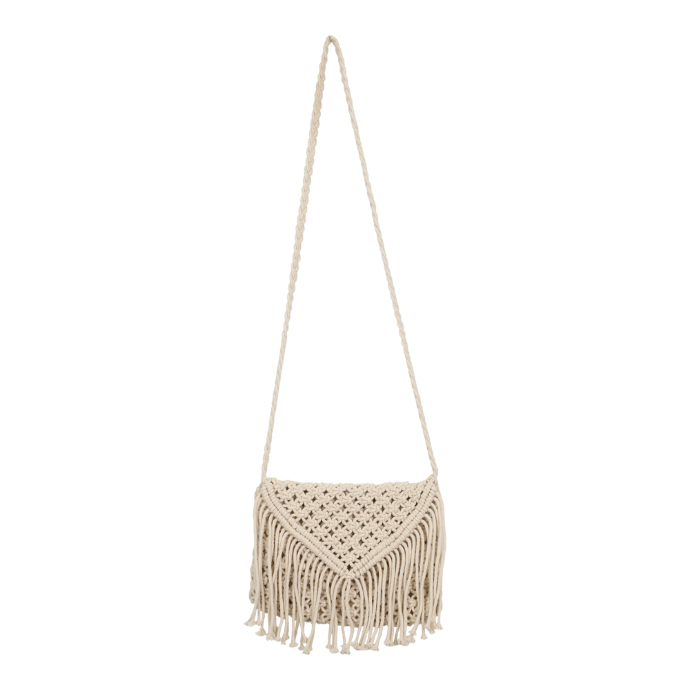 Round straw bag Silver Round straw bag Silver