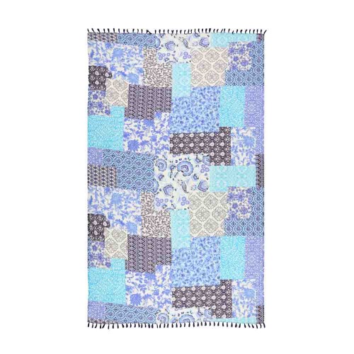 ΠΑΡΕΟ 29041 (5ΤΕΜ) ΜΠΛΕ 100x180cm 100%COTTON ΜΕ ΚΡΟΣΣΙ