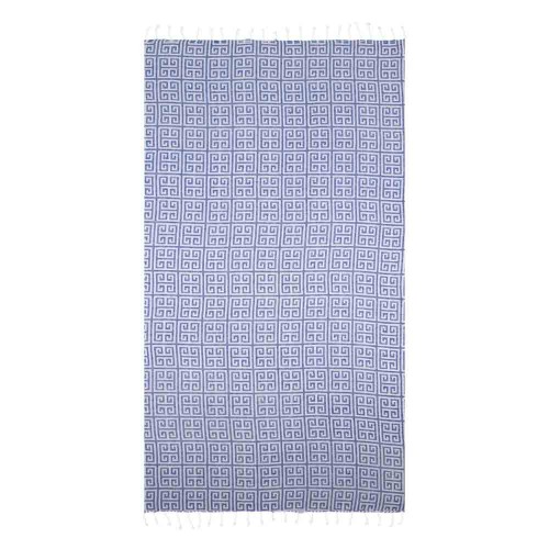ΠΕΤΣΕΤΑ 29172 ΜΕΑΝΔΡΟΣ ΣΚ.ΜΠΛΕ ΧΑΜΑΜ 90x180cm(5Τ) 100%COTTON 350gr